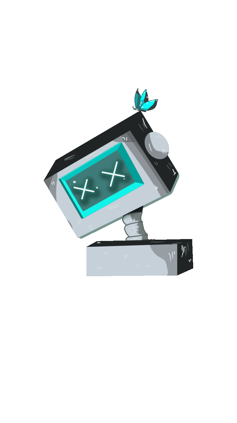 Illustration de robot pour la page erreur 404.