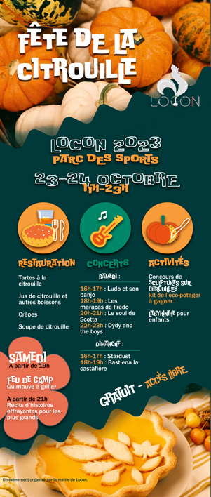 roll up fete de la citrouille