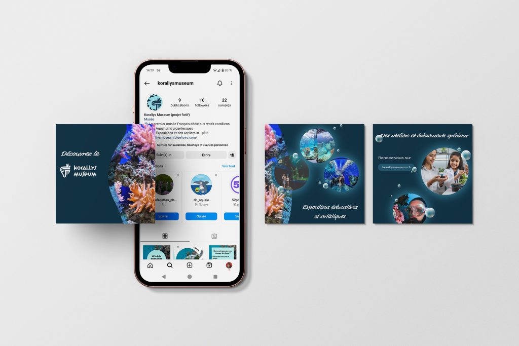 mockup posts instagram korallys museum