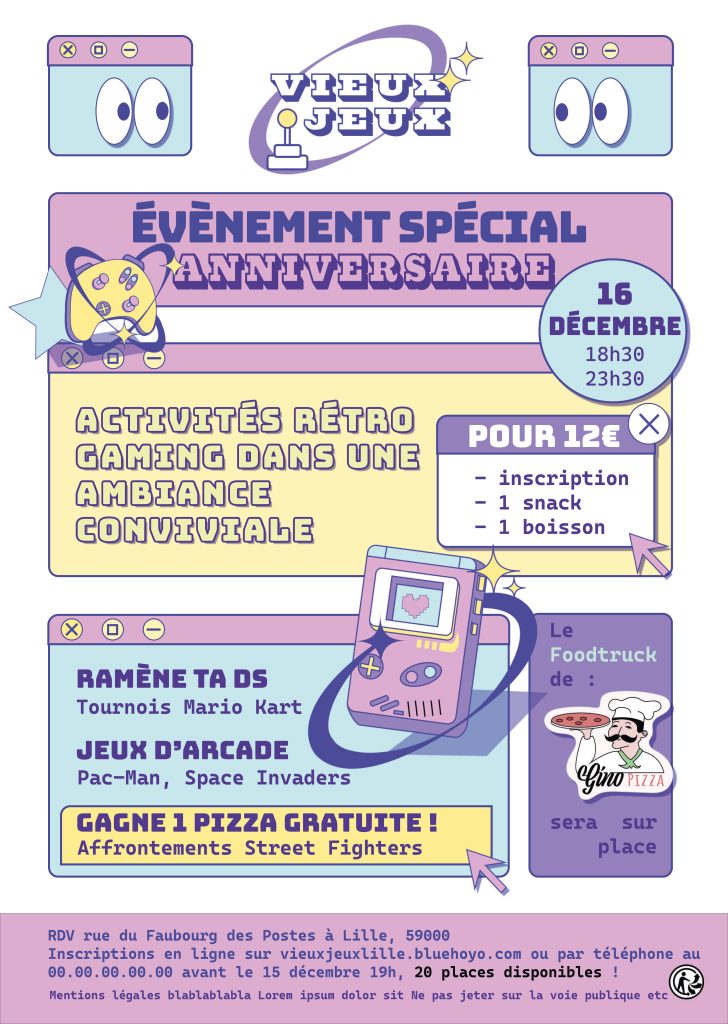 Affiche vieux Jeux